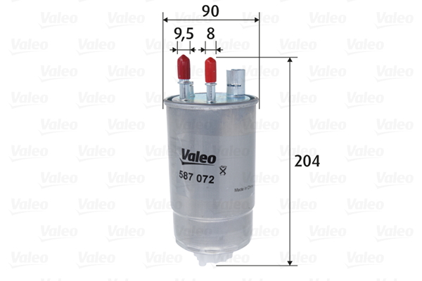 VALEO 587072 Filtro carburante